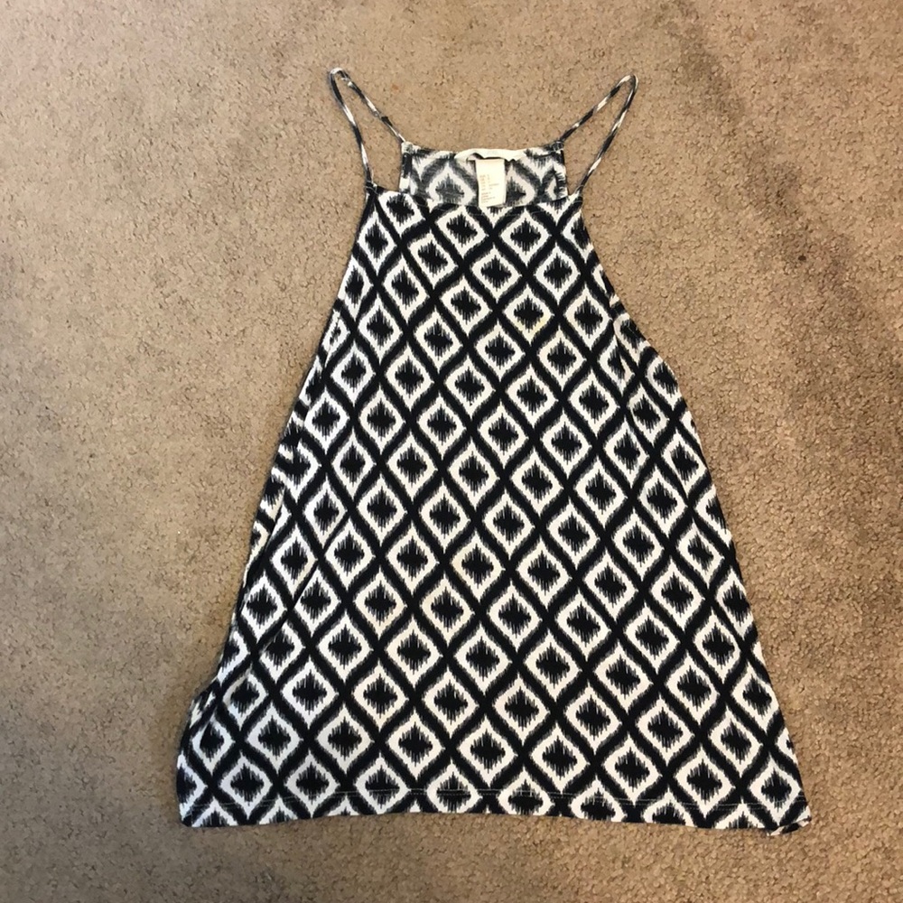 Black and white blouse